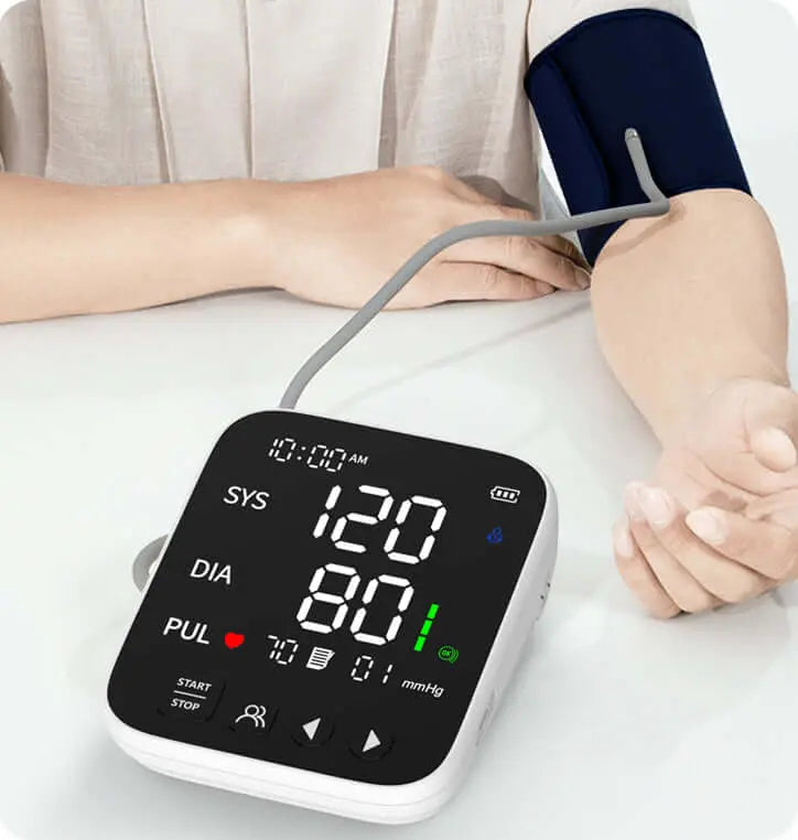 Med-Pat BP-S Arm Blood Pressure Monitor – FDA Cleared, Easy-to-Read Display & One-Touch Operation