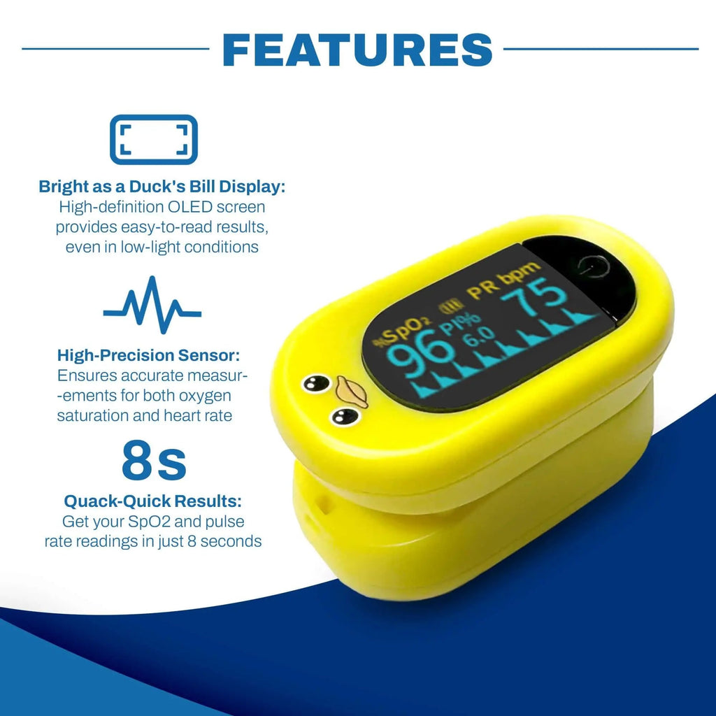 Med-Pat Ducky PXC-1 Pulse Oximeter | SpO2 & Pulse Display
